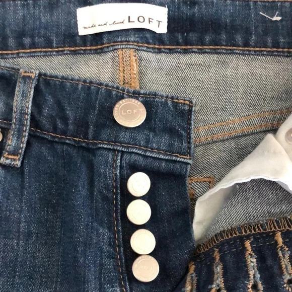 LOFT Embroidered Crop Jeans - Picture 5 of 9